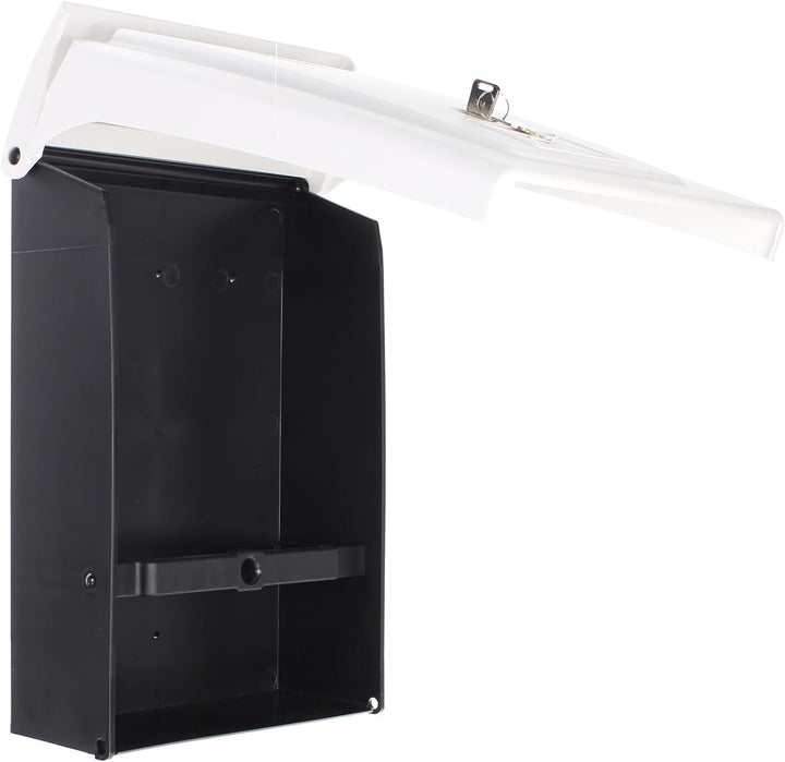 Rottner T06256 Briefkasten, Weiss, 340x250x110 mm