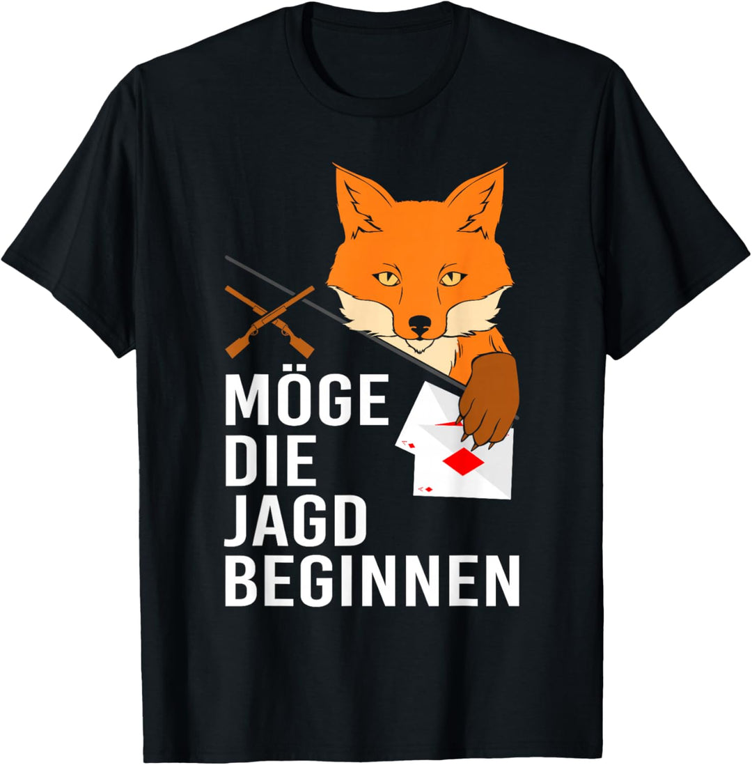 Möge die Jagd beginnen! Füchse fangen Doppelkopf Fuchs T-Shirt