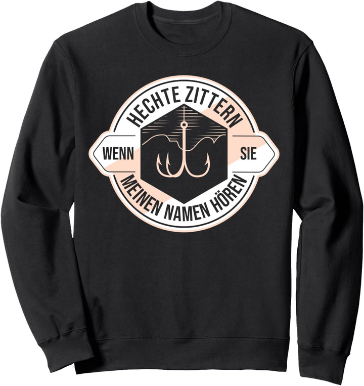 Angeln Angler Fischer Hecht Sweatshirt