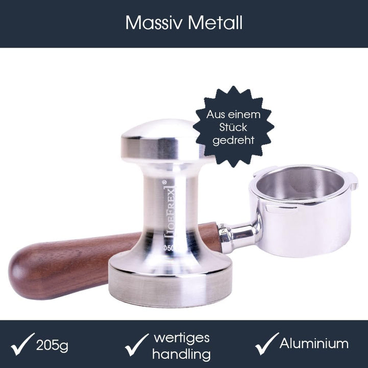 [JOEFREX] Tamper 51mm für Delonghi Dedica EC685 & EC680 geeignet - Metall - passend für 51mm Delongh