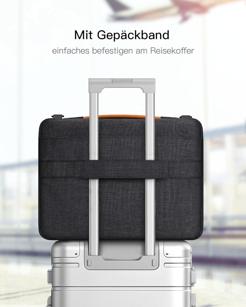 Inateck 360° Rundumschutz Laptoptasche Hülle Schultertasche Kompatibel mit 15,3 Zoll MacBook Air M3