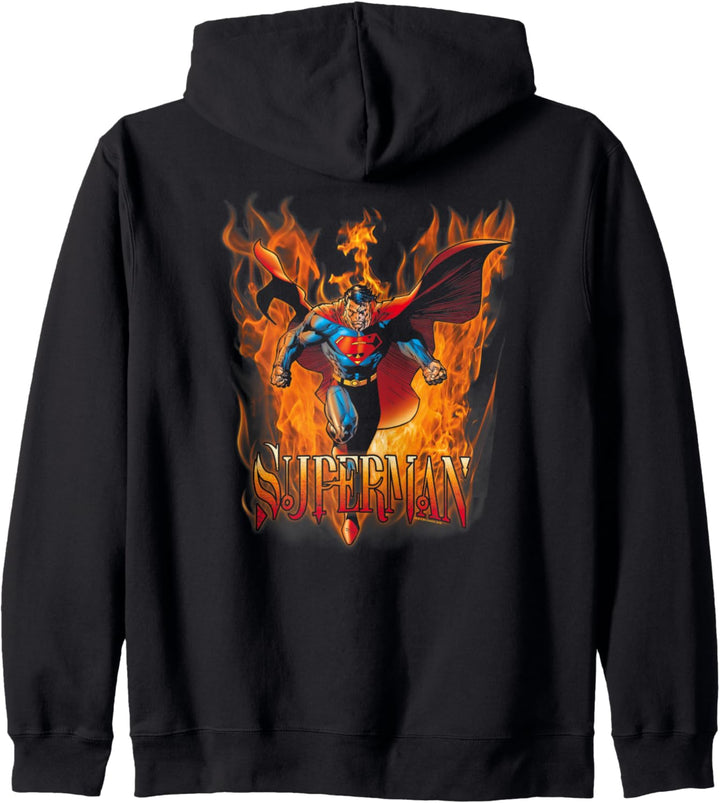 Superman Through the Fire Kapuzenjacke