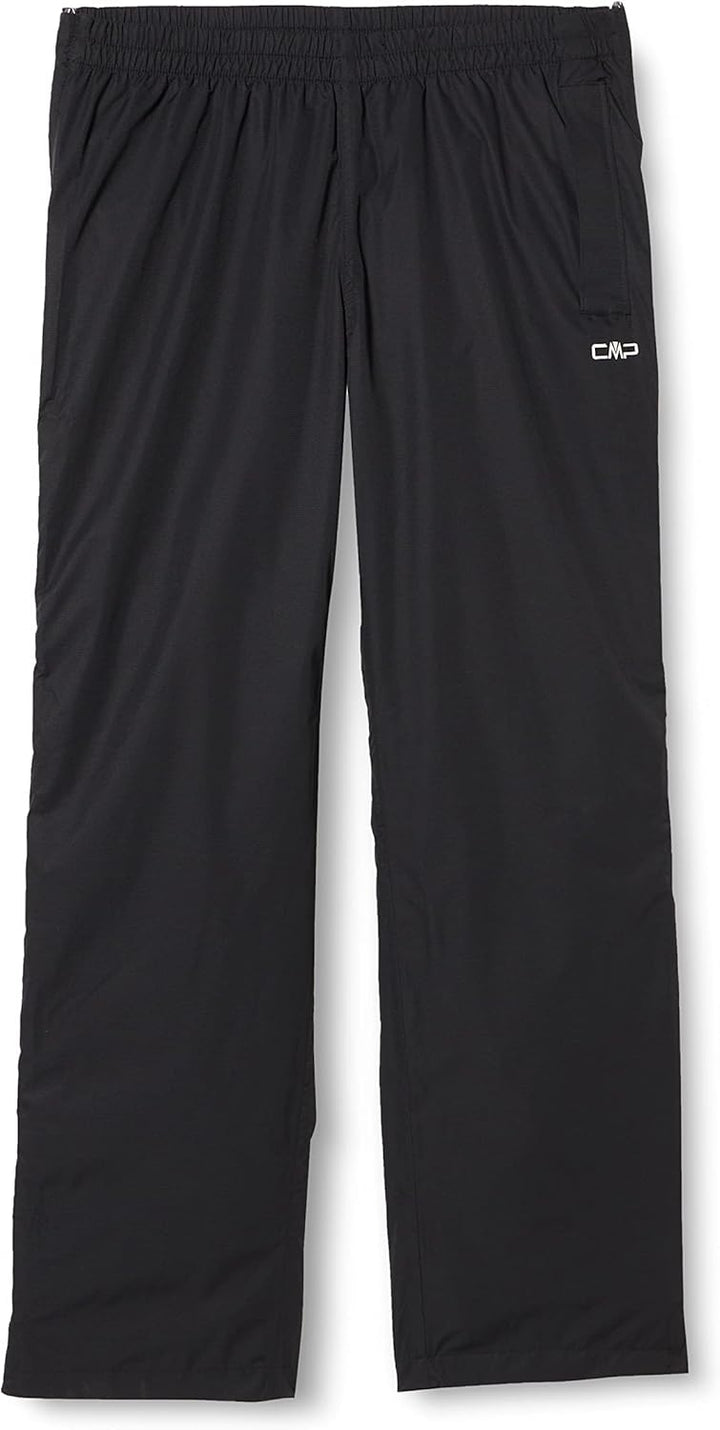 CMP Herren Lange Hose Herren-Regenhose mit Seitlichem Reissverschluss S Schwarz, S Schwarz