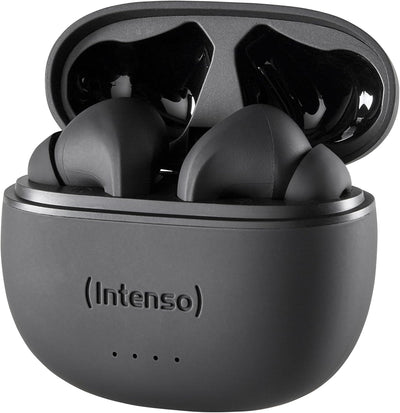 Intenso Black Buds - TWS True Wireless Kopfhörer T300A mit Active Noise Cancelling und bis zu 35 Std