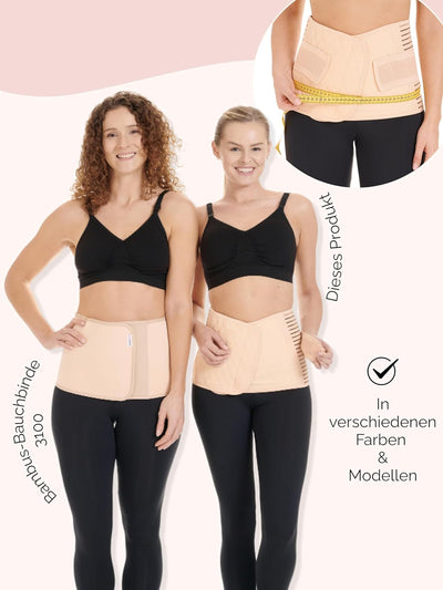 Herzmutter Bauchbinde Postpartum - Rückbildung nach Schwangerschaft-Kaiserschnitt-OP - verstellbarer