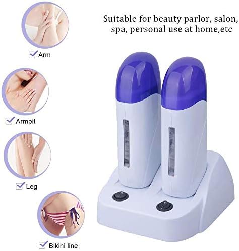 TEMPO DI SALDI 2 Handgriffe Wachswärmer Rollenwärmer für professionelle Wachsstick 40 W