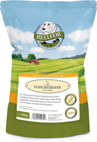 Bellfor Futterset Freiland-Schmaus Getreidefrei Hundefutter Trocken 2,5 kg Kausnacks Natur 100 g Diä