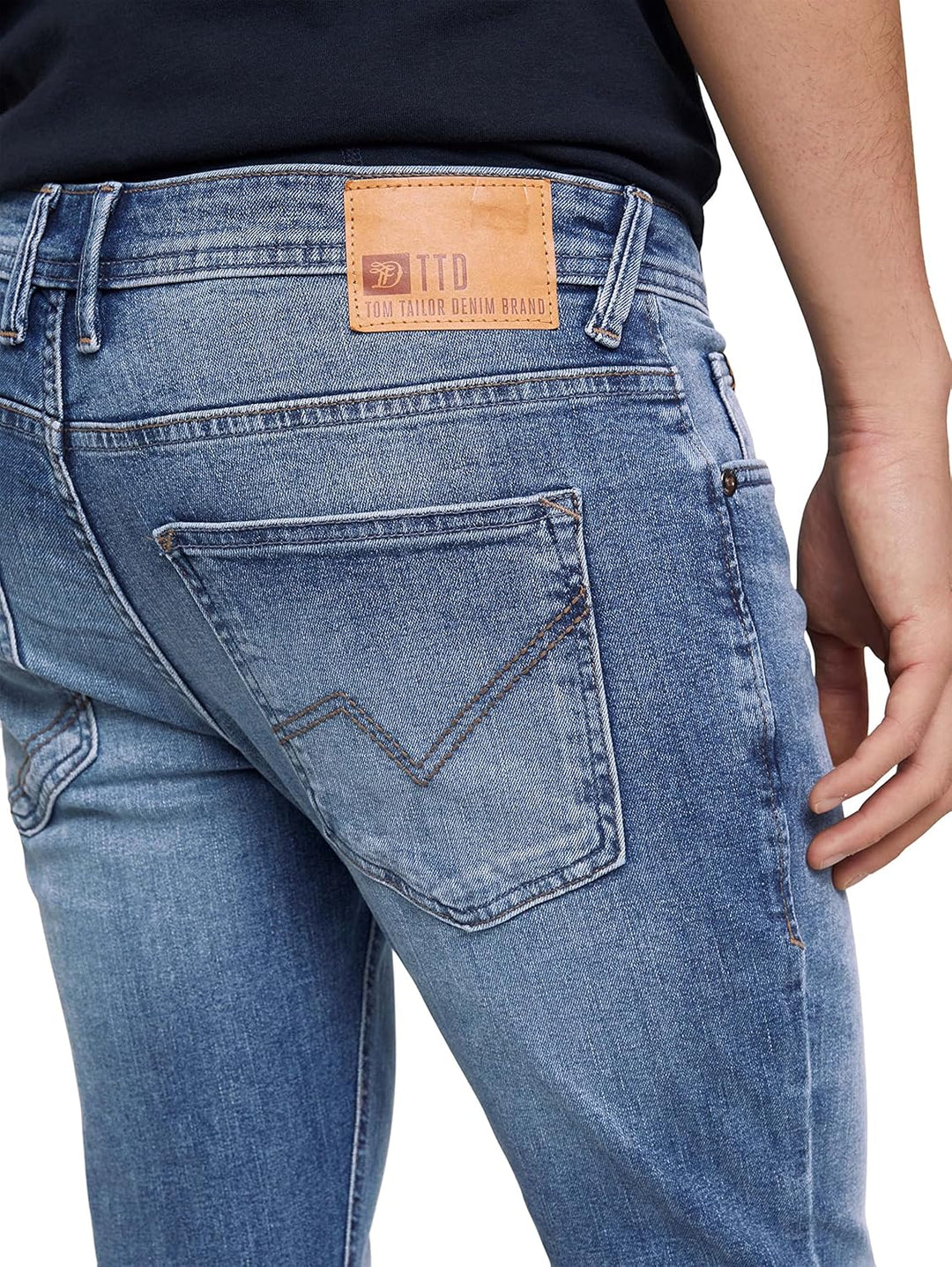 TOM TAILOR Denim Herren Skinny Culver Jeans aus Bio-Baumwolle 28W / 32L 10118 - Used Light Stone Blu