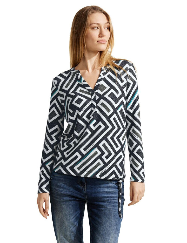 Cecil Damen Langarmshirt Bedruckt, M