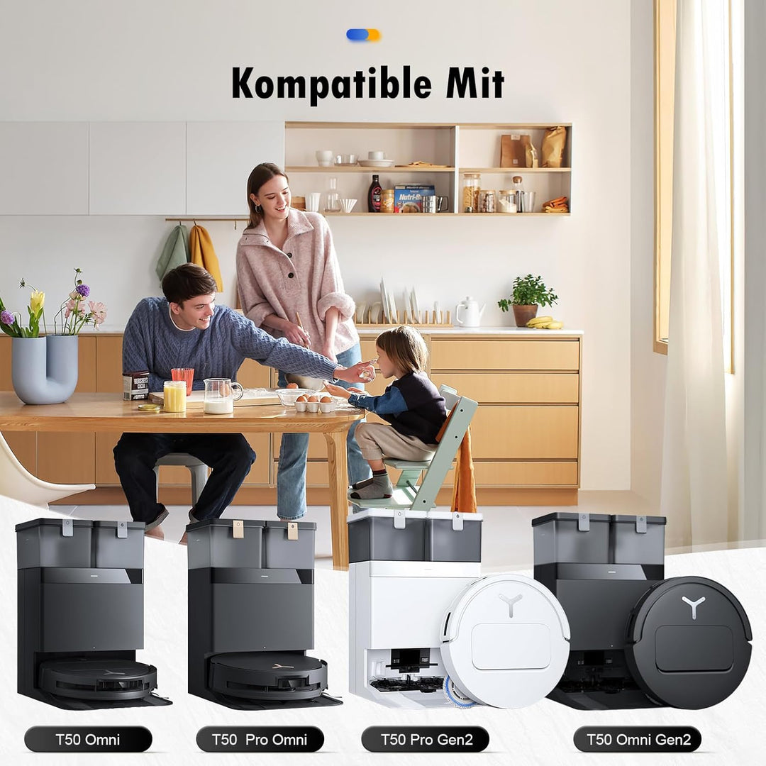 20 Stück Zubehör für Ecovacs Deebot T50 Omni / T50 Pro Omni / T50 Pro Gen2 / T50 Omni Gen2 Saugrobot
