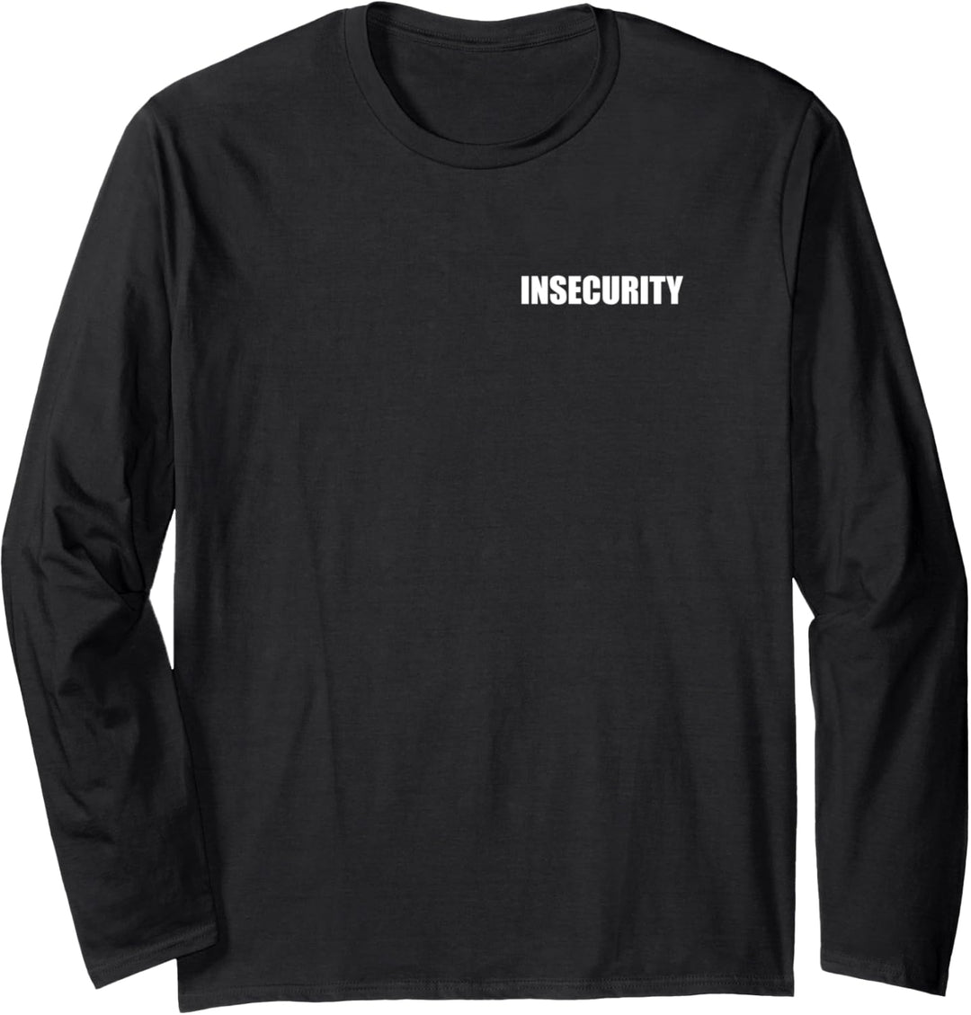 Insecurity Bekleidungstasche Vorder- und Rückendruck Langarmshirt