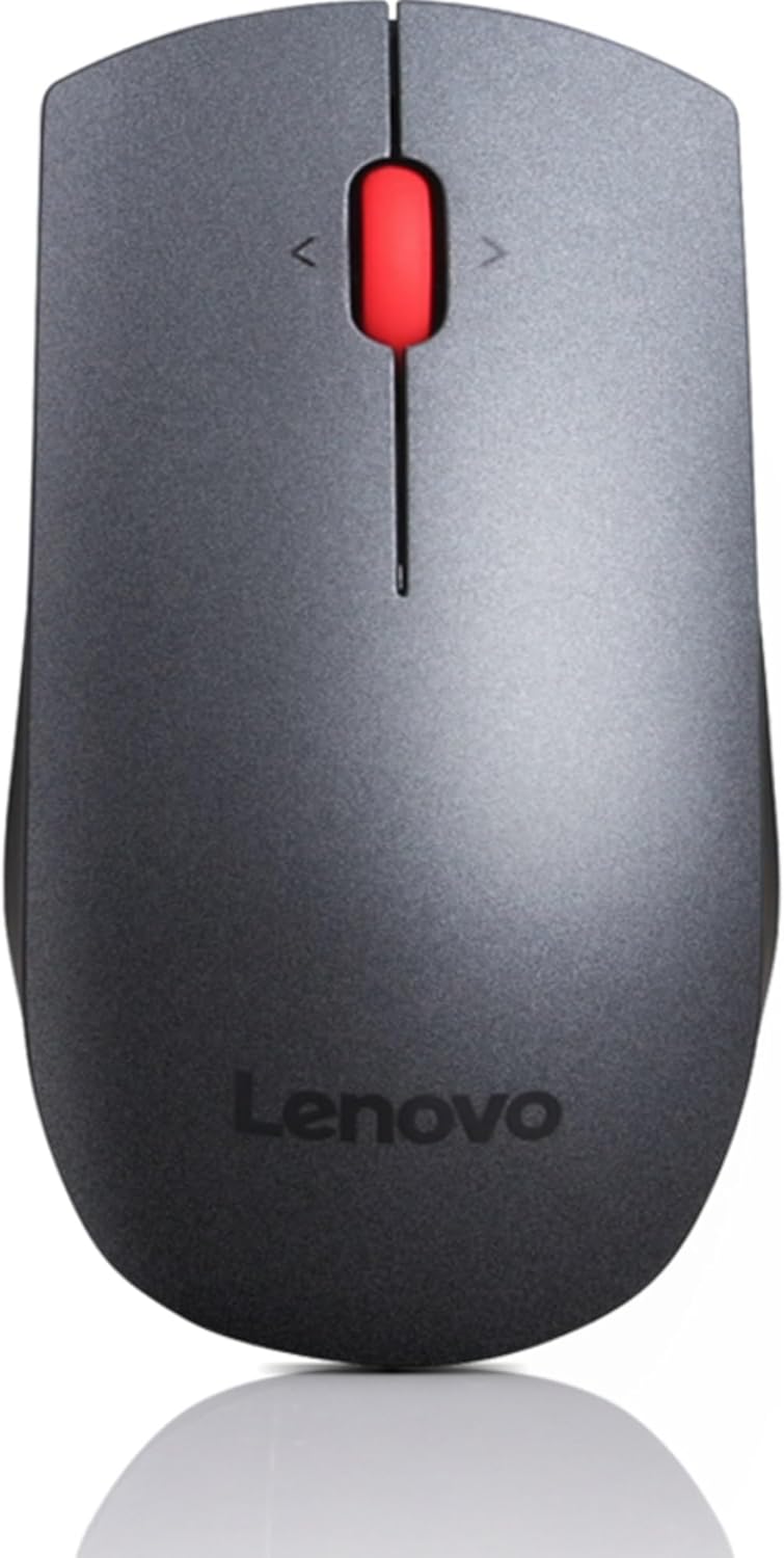 LENOVO S6089L1 Professional Wireless Laser Mouse, Grau, Rot Single, Single