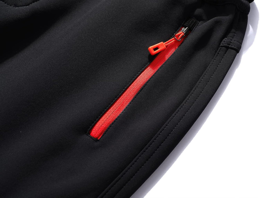 BenBoy Herren Wanderhose Wasserdicht Softshellhose Outdoorhose Winddicht Warm Gefüttert Skihose Snow