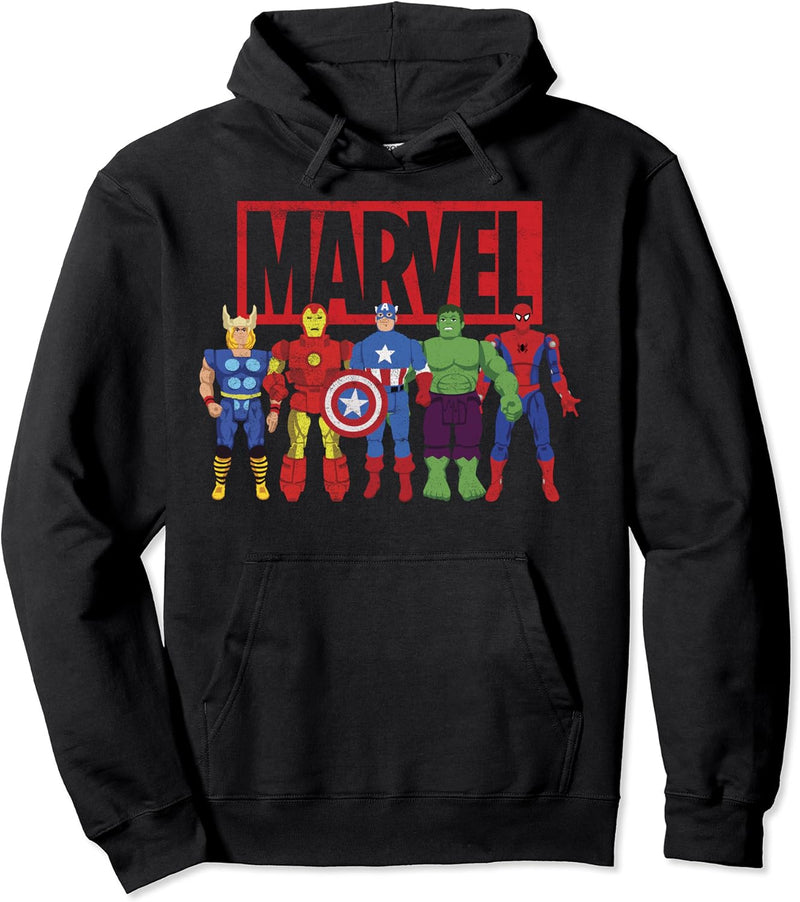 Marvel Avengers Classic Action Figures Pullover Hoodie