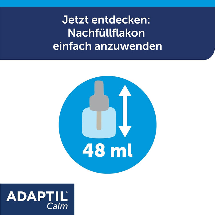 ADAPTIL Calm Nachfüllflakon für Hunde | Pheromone zur Reduktion von ängstlichem Verhalten, Feuerwerk