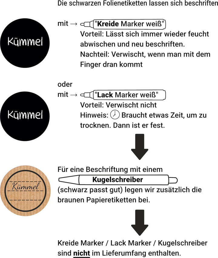 Gewürzgläser Set mit 15x VOLLHOLZ Deckel (ohne Leim) und 15x 150ml Gewürzbehälter (dickes Glas) Gewü