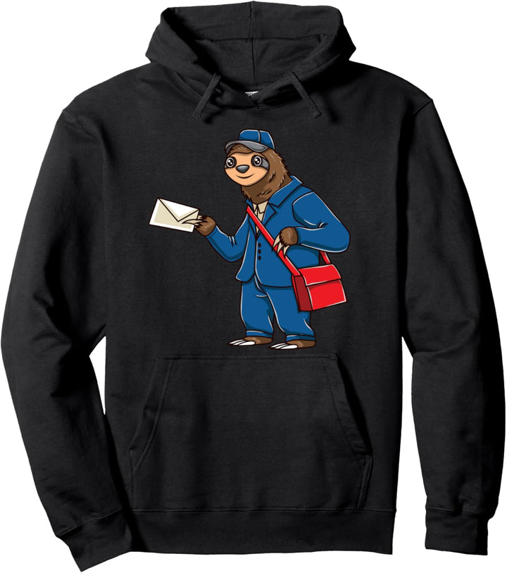 Faultier Briefträger Postbote Sloth Pullover Hoodie