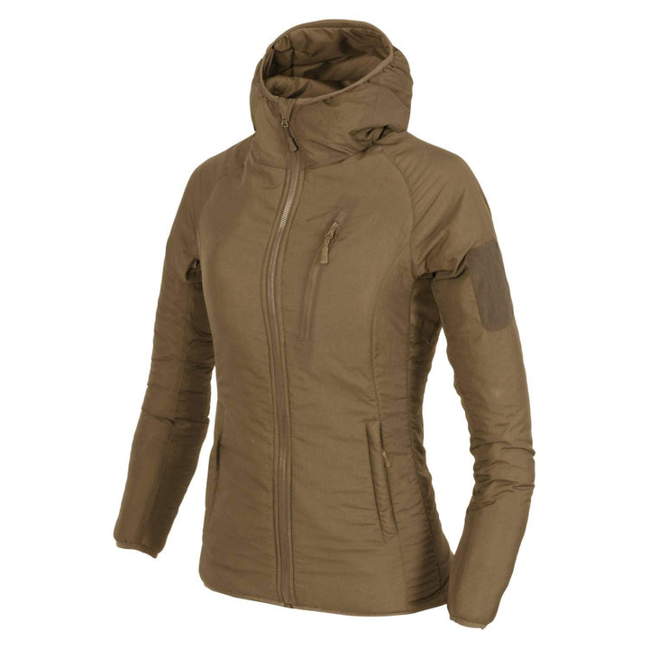 Helikon-Tex WOMEN'S WOLFHOUND Hoodie Jacket Climashield - Taiga Green XS Coyote, XS Coyote