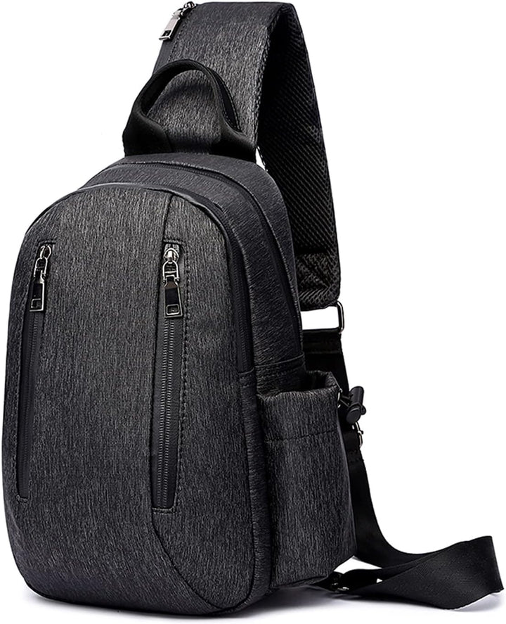 FANDARE Retro Brusttasche Sling Bag Sling Rucksack Schultertasche Crossbody Bag Business Umhängetasc