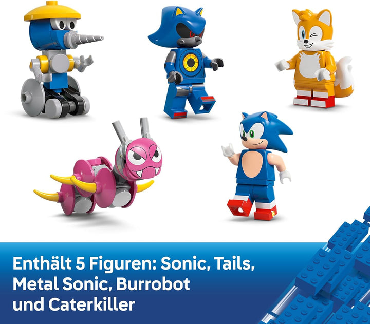 LEGO Sonic The Hedgehog Team Sonic Command Truck Toy - Interactive Set with an ATV Car & 5 Figures i