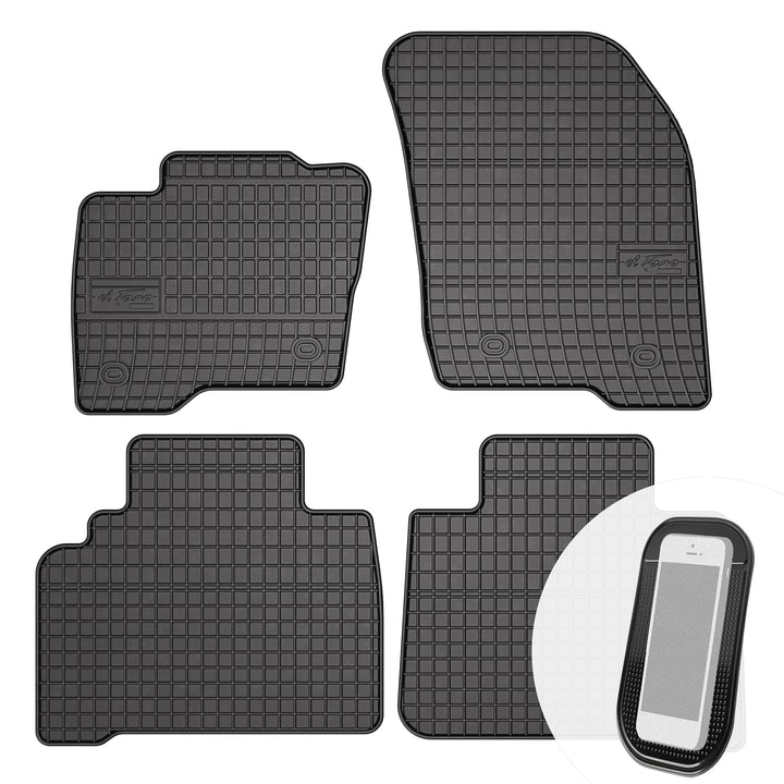 Gummimatten Auto Fussmatten Gummi Automatten Passgenau 4-teilig Set - passend für Ford S-Max 2 II ab