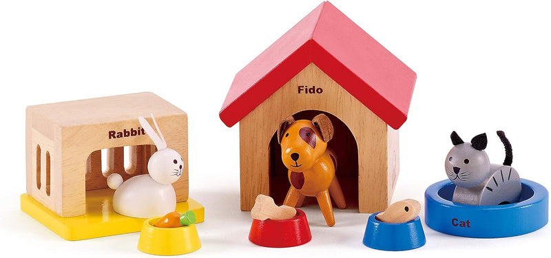 Hape Vier-Jahreszeiten Puppenhaus aus Holz von Hape & Hape International Haustiere für die ganze Fam