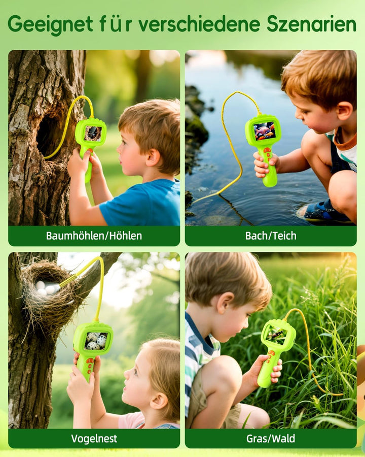 Endoskopkamera für Kinder, Ashfly 1080P Kinder Kamera, STEM Spielzeug für Outdoor Garten Camping Nat