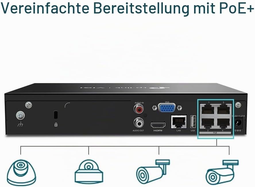 Rejestrator TP-LINK VIGI NVR1004H-4P