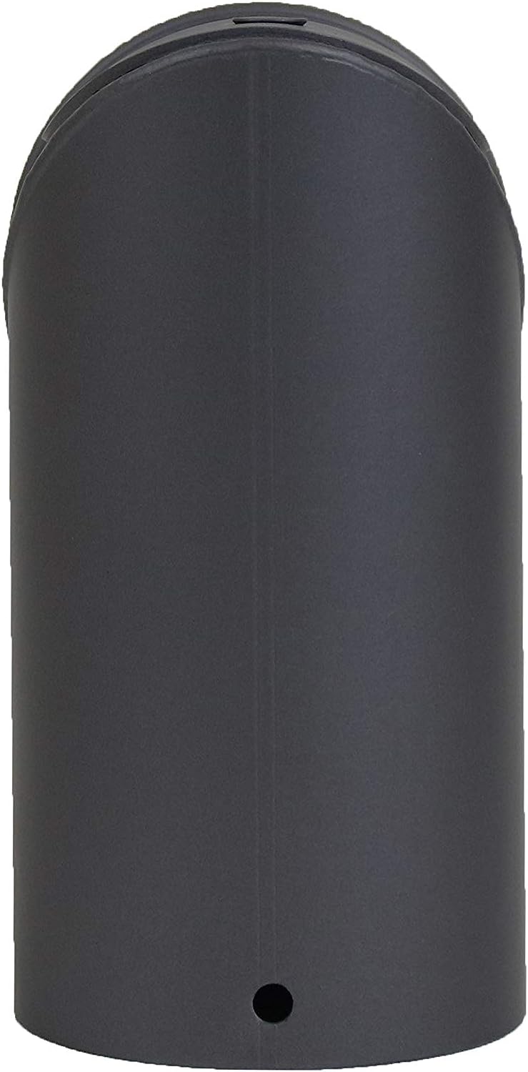 LANZZAS Pelletrohr Spitzbogen 90° mit Reinigungsverschluss, im Durchmesser DN Ø 80 mm, in schwarz, P