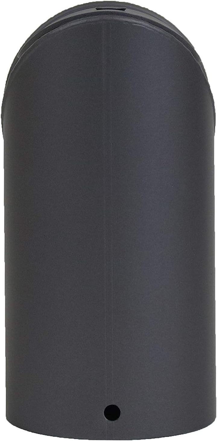 LANZZAS Pelletrohr Spitzbogen 90° mit Reinigungsverschluss, im Durchmesser DN Ø 80 mm, in schwarz, P