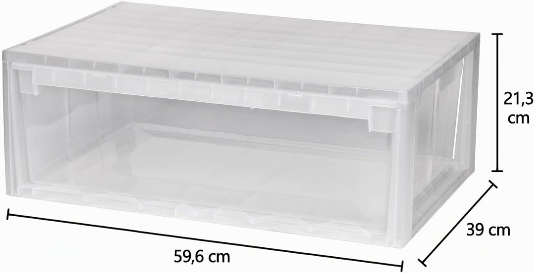 KREHER Schubladenbox mit 36 Liter Nutzvolumen in Grösse Extra Large (XL). Passend für z.B. Pullover,