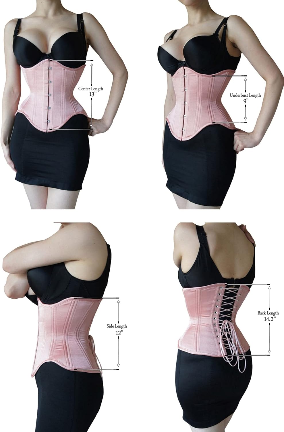 Naveed Starkes strapazierfähiges Korsett aus Baumwolle, Unterbrust Korsett, Heavy Duty Cotton Corset