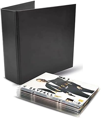3L DVD Aufbewahrung - Kombipack mit 100 DVD Hüllen & 4 DVD Ordner - Praktisches Aufbewahrungssystem