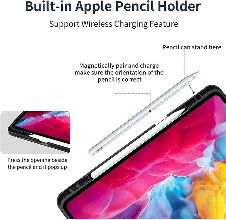 Gexmil Leder Hülle für iPad Pro 11 Zoll 4./3./2./1. Generation 2022/2021/2020/2018 Echt Leder Cover