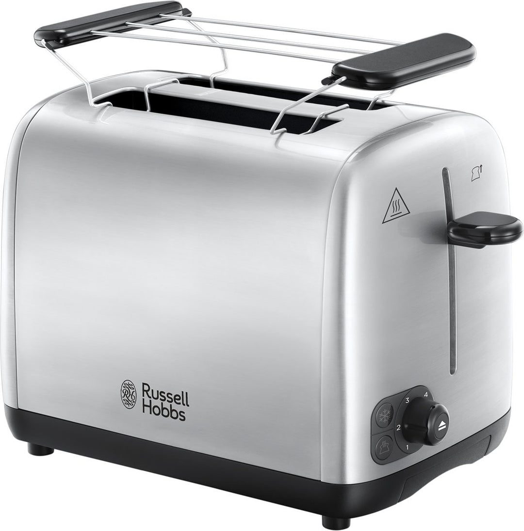 Russell Hobbs Toaster [für 2 Scheiben] Adventure Edelstahl (extra breite Toastschlitze, inkl. Brötch
