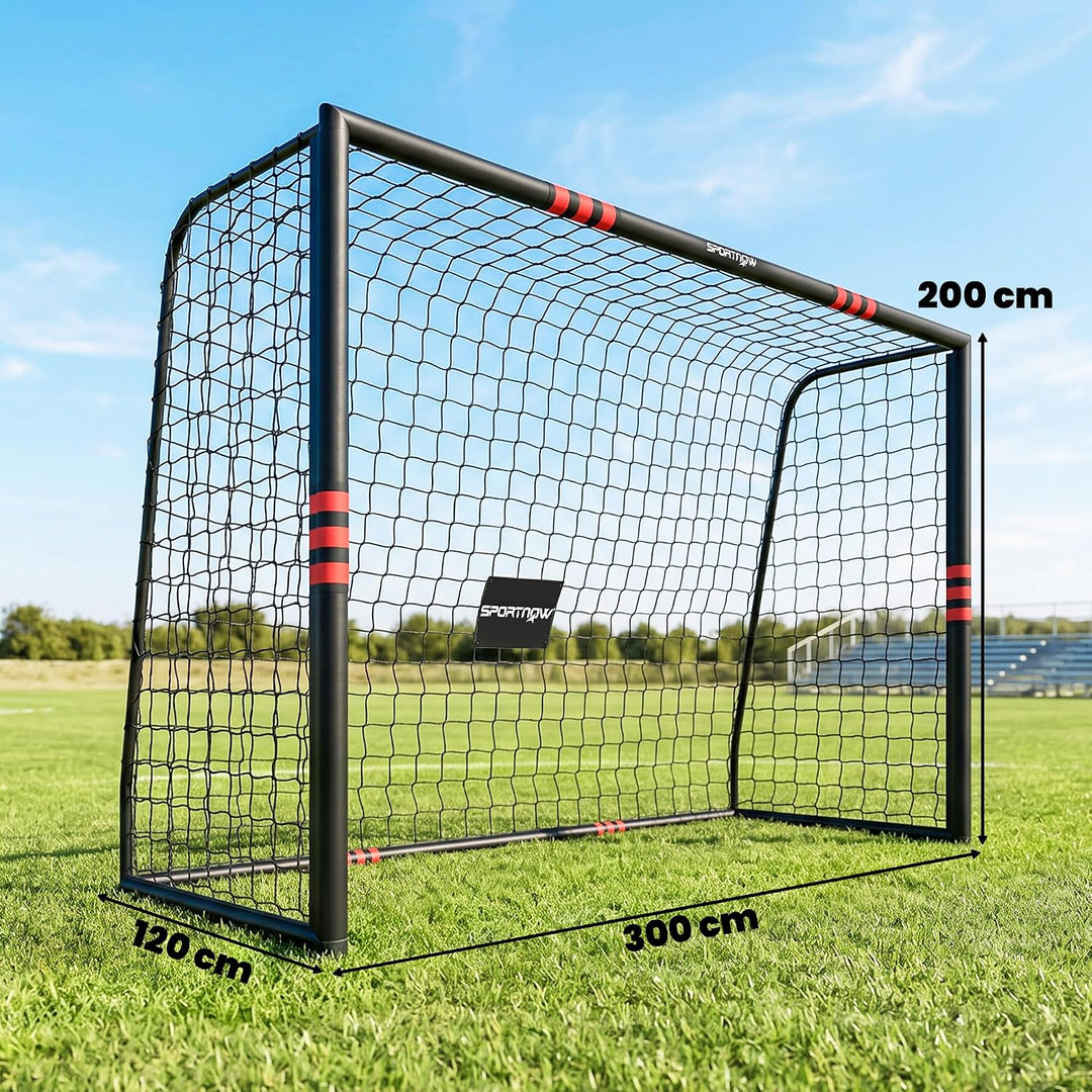 SPORTNOW Fussballtor für Garten Gross Jugendliche &amp; Erwachsene 300L x 120B x 200H cm, 300L x 120B x