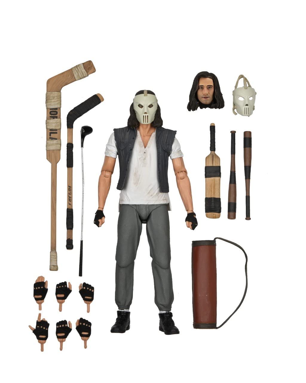 NECA Teenage Mutant Ninja Turtles Ultimate Casey Jones 7" Scale grau/weiss, Bedruckt, 100% Kunststof