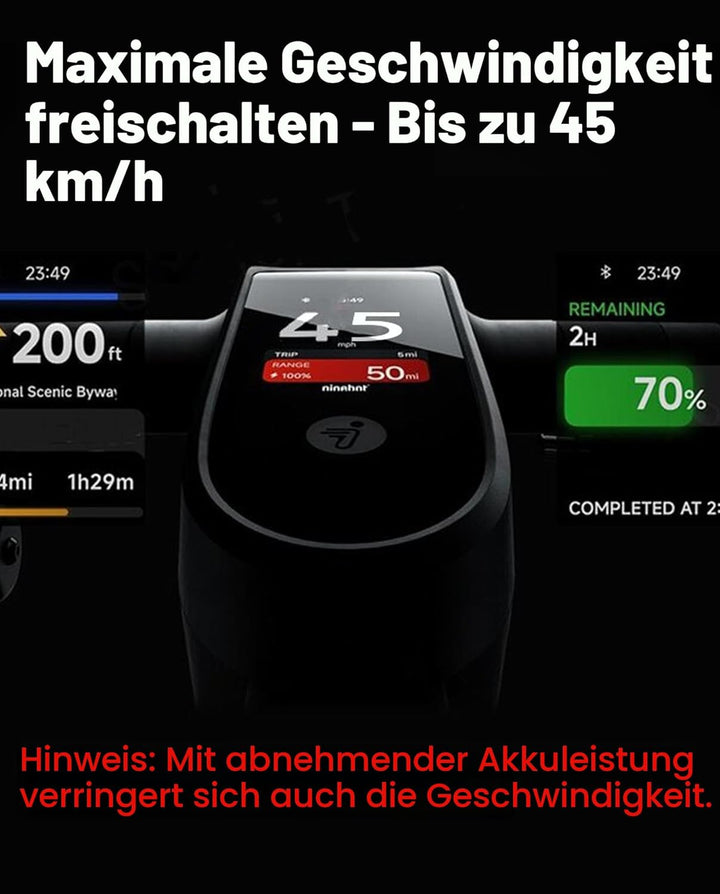 Benutzerdefiniertes 45 km/h Lastloses Geschwindigkeitsfreigabekabel für kompatibel mit Segway Ninebo
