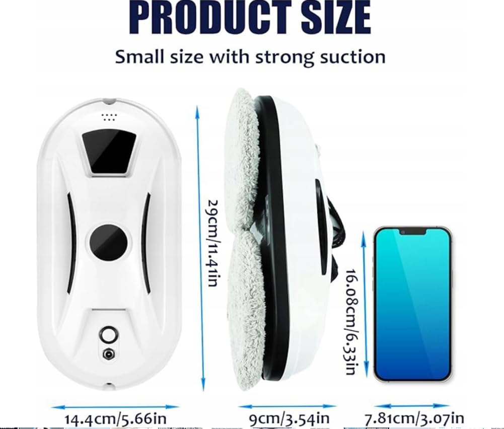 Hooha fensterputzroboter Mit Automatischem Wasserstrahl 5600Pa,Automatischer Fensterroboter Mit Fern