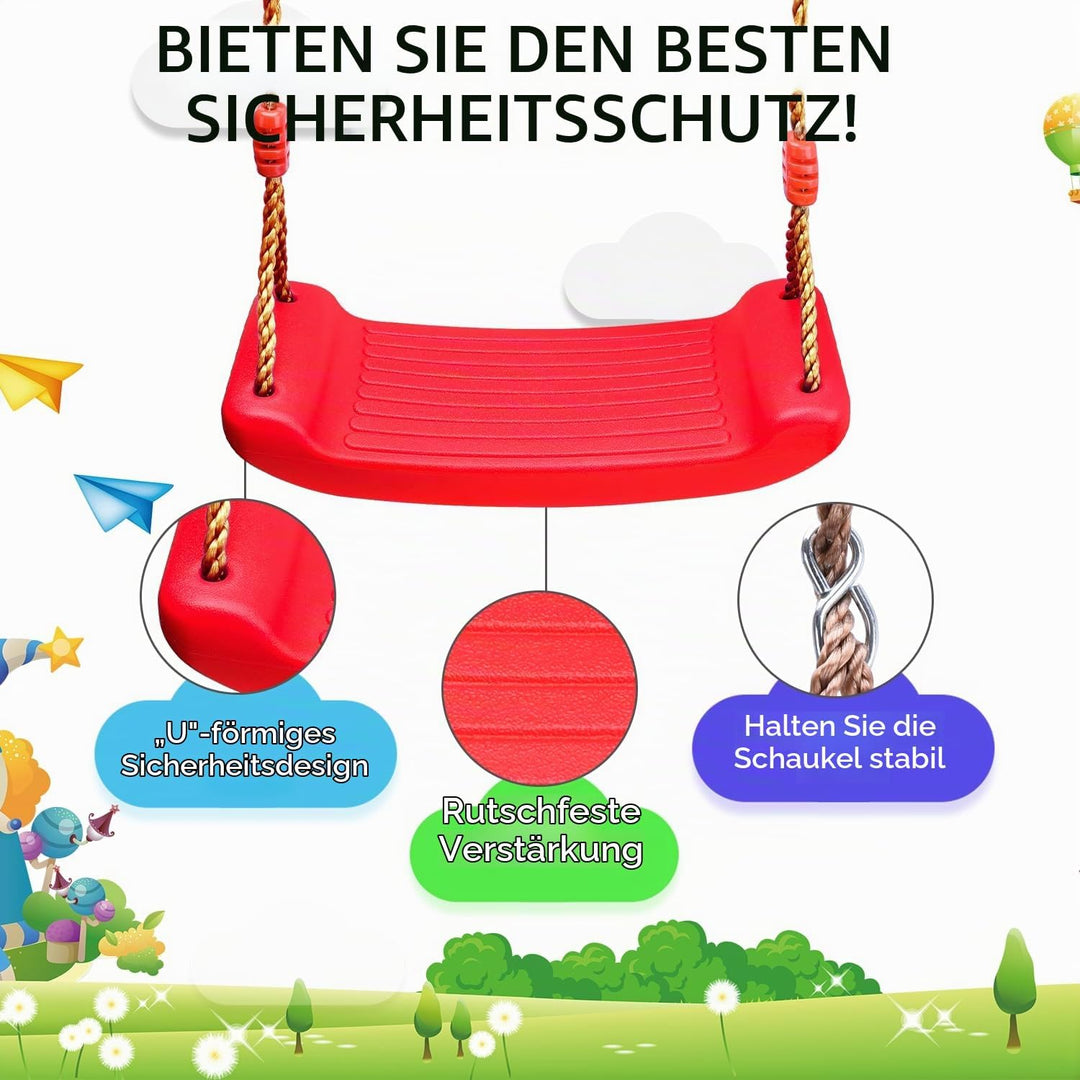 Schaukel Garten Kinderschaukel Schaukelsitz Schaukelbrett Brettschaukel für Kinder zum Schaukeln Out