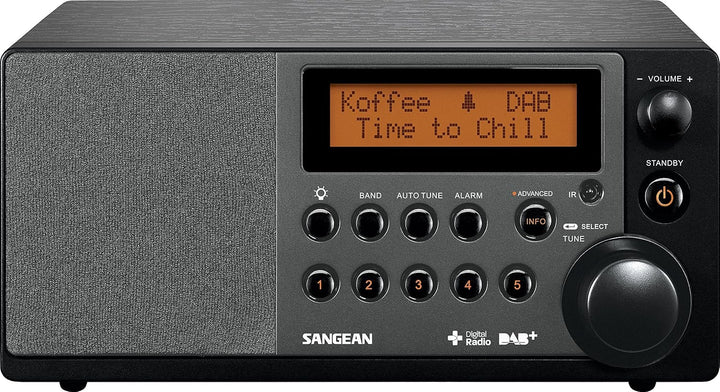 Sangean DDR-31 Tischradio - Digital radio mit DAB+ und FM - Aux-in - schwarz schwarz ohne Bluetooth,