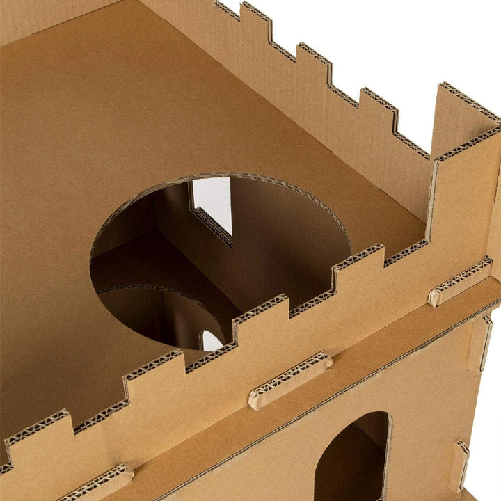 CanadianCat Company | Katzenburg XL aus Wellpappe für Katzen - das Spielhaus