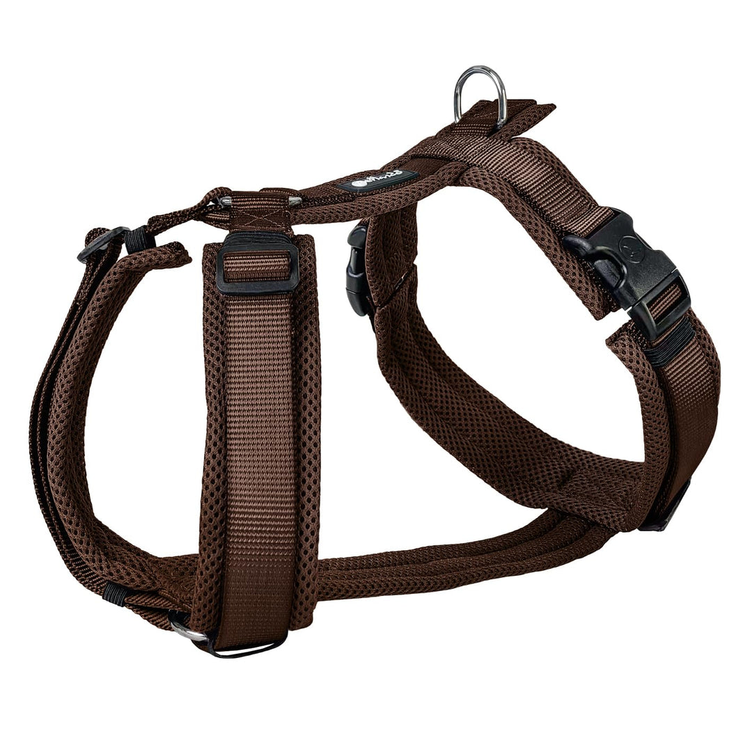 Petlando Hundegeschirr gepolstert, Mesh Y-Comfort, weich, stufenlos verstellbar, besonders leicht &amp;
