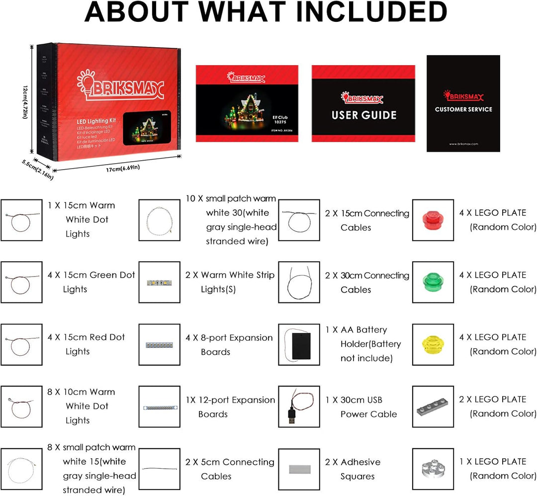 BRIKSMAX Led Lighting Kit für Lego Saisonal Elf Clubhouse, Led Light Set Add-on für Lego Set 10275(N