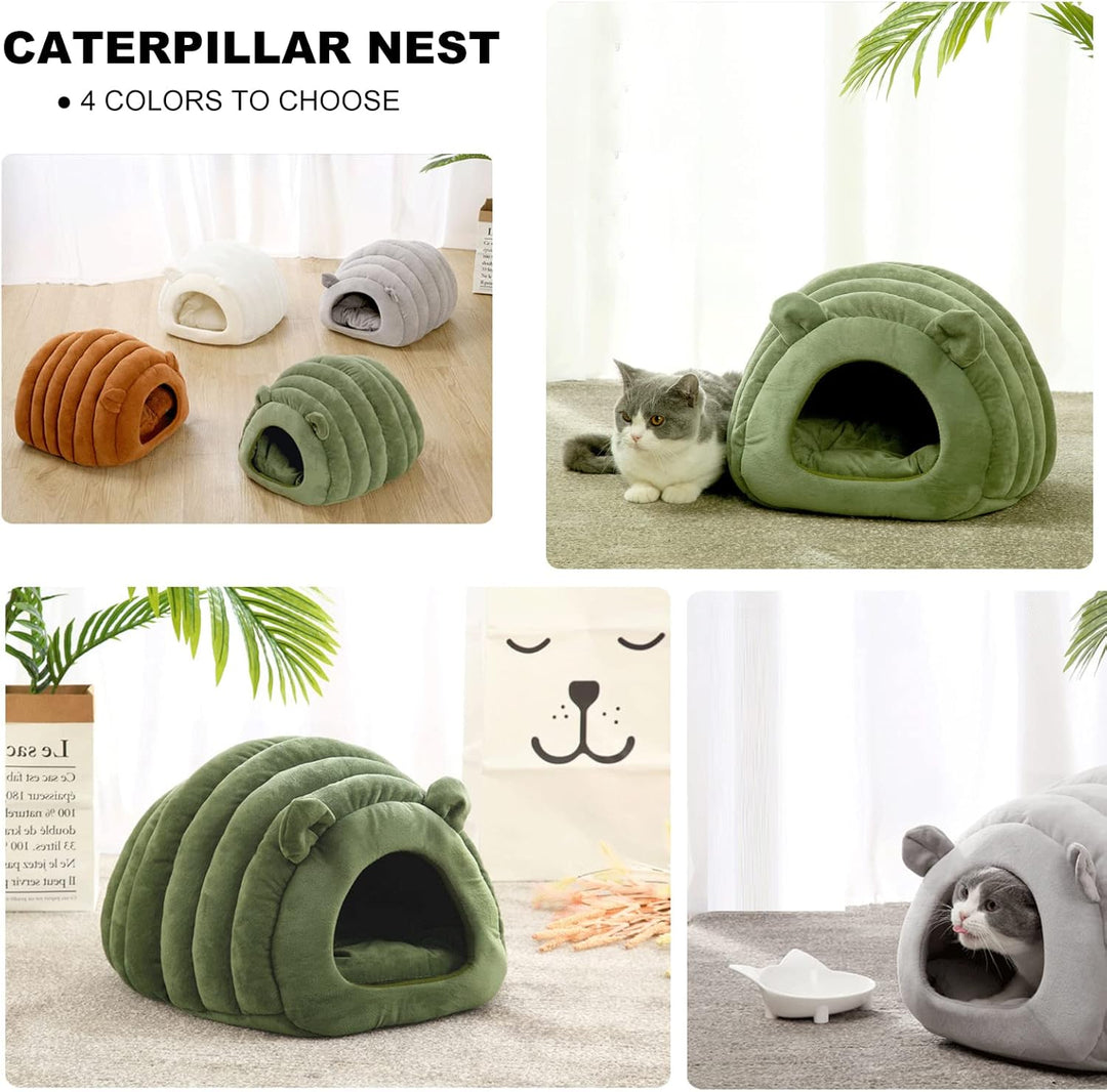 PETCUTE Katzenhöhle Katzenbett,Waschbar Katzenzelt Katzenkorb für Katzen und Hunde,Winter Katzenhaus