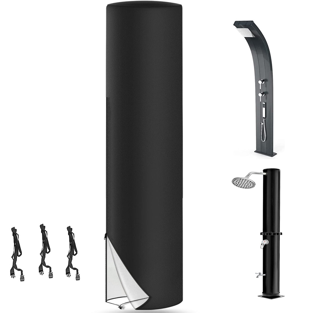 LMYDIDO Schutzhülle für Solardusche, 420D Wasserdicht UV-Schutz Garten Solarduschen Abdeckung, Garte