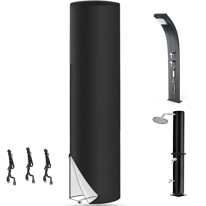 LMYDIDO Schutzhülle für Solardusche, 420D Wasserdicht UV-Schutz Garten Solarduschen Abdeckung, Garte