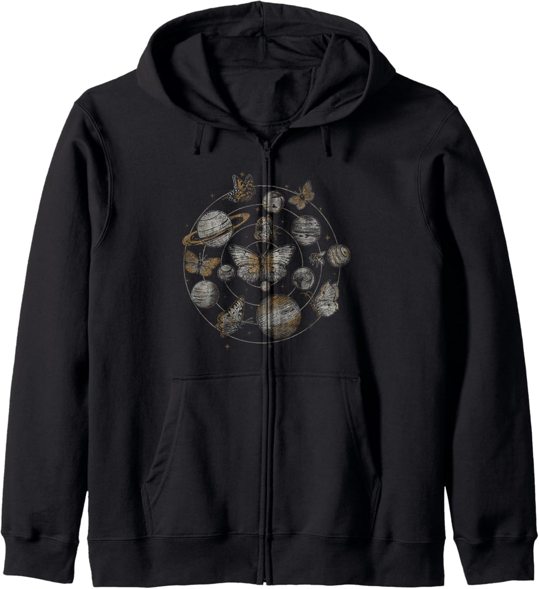Trendy Circling Celestial Butterfly Galaxy Kapuzenjacke