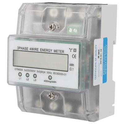 220 / 380V 5-80A Energieverbrauch Digitaler Stromzähler 3 Phasen 4P KWh-Zähler mit digitalen LCD-Pro