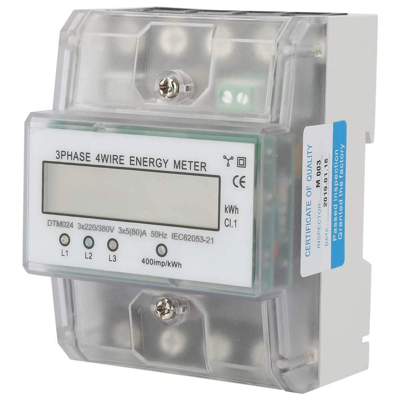 220 / 380V 5-80A Energieverbrauch Digitaler Stromzähler 3 Phasen 4P KWh-Zähler mit digitalen LCD-Pro